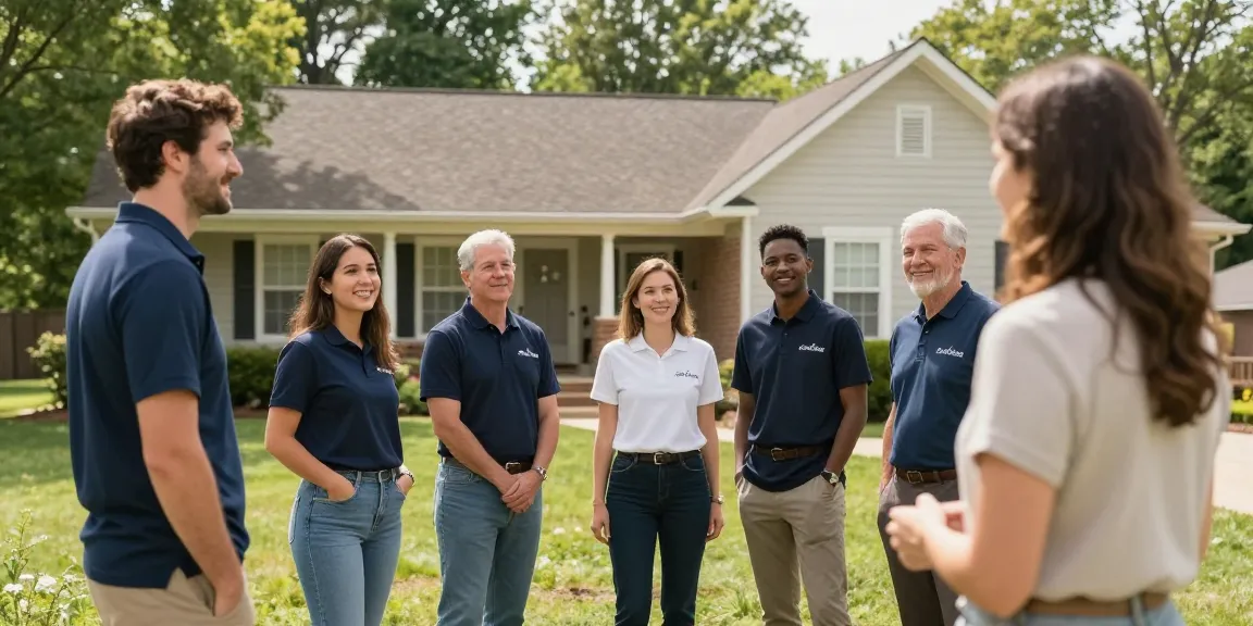Home buyers in Johnson City Tennessee working with a local professional contractor to facilitate a fast sale for homeowners.