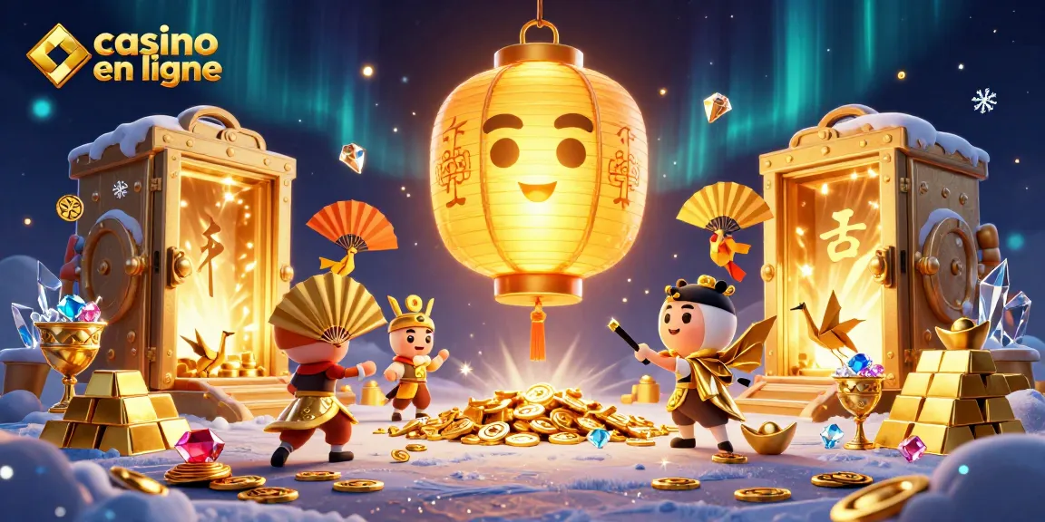 Profitez du casino en ligne avec l'esprit de lanternes dorées et des éléments dynamiques pour une expérience ludique.