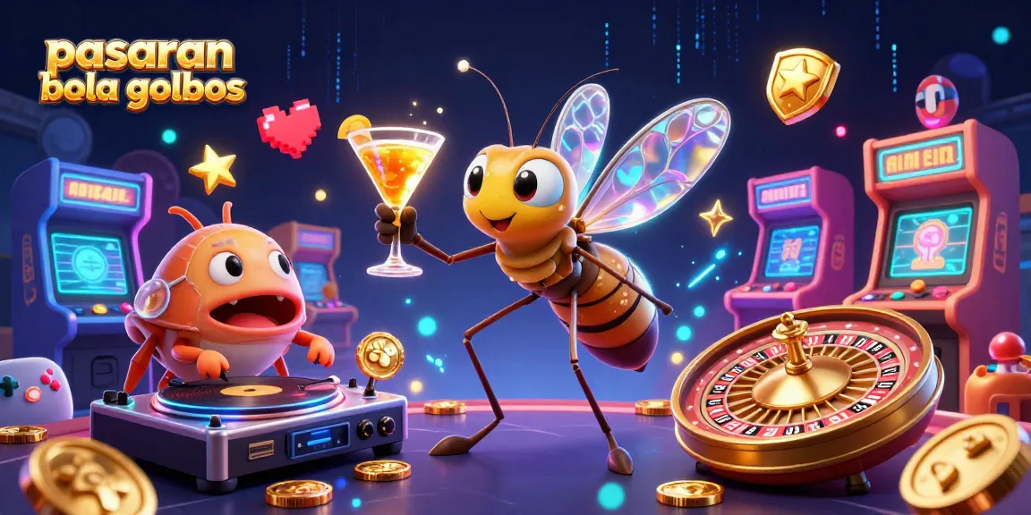 Engage with pasaran bola golbos in an exciting animated scene featuring vibrant casino elements.