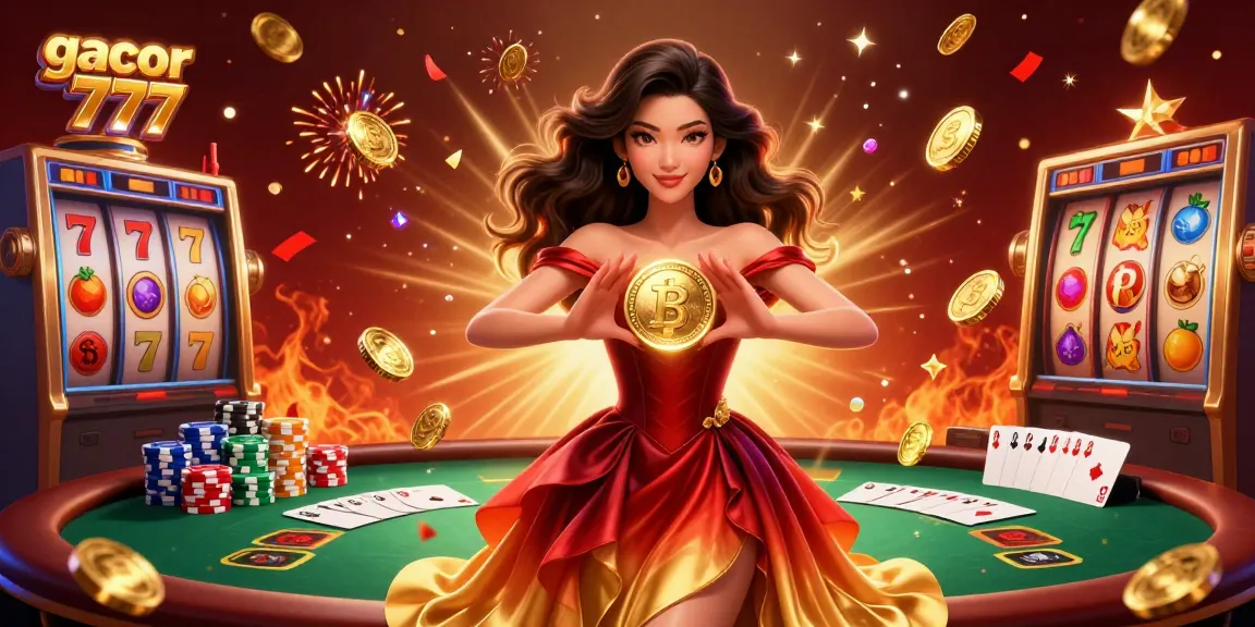 Experience the thrill of winning with slot gacor 777 features in a vibrant casino scene.