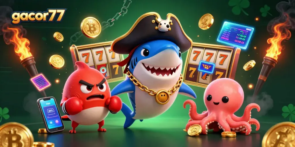 Menangkan jackpot di gacor77 dengan karakter lucu dan elemen kaya visual.