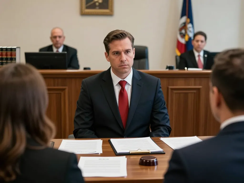 Tampa criminal lawyer passionately defending a client in a courtroom, showcasing legal expertise and advocacy.