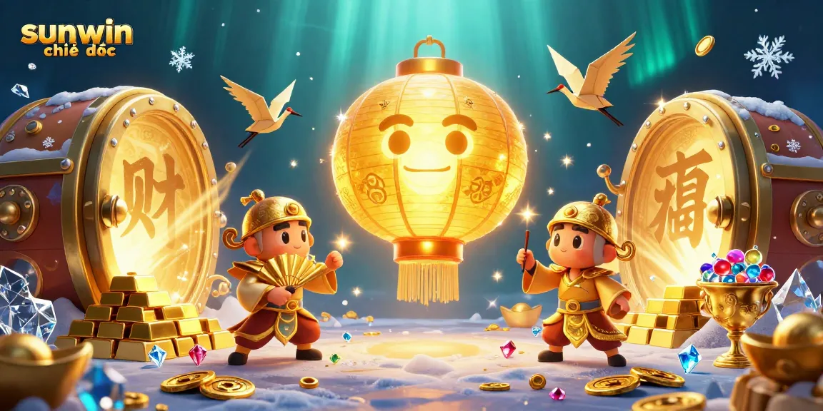 Experience the vibrant world of sunwin chính thức with golden treasures and spirited characters in this immersive casino scene.