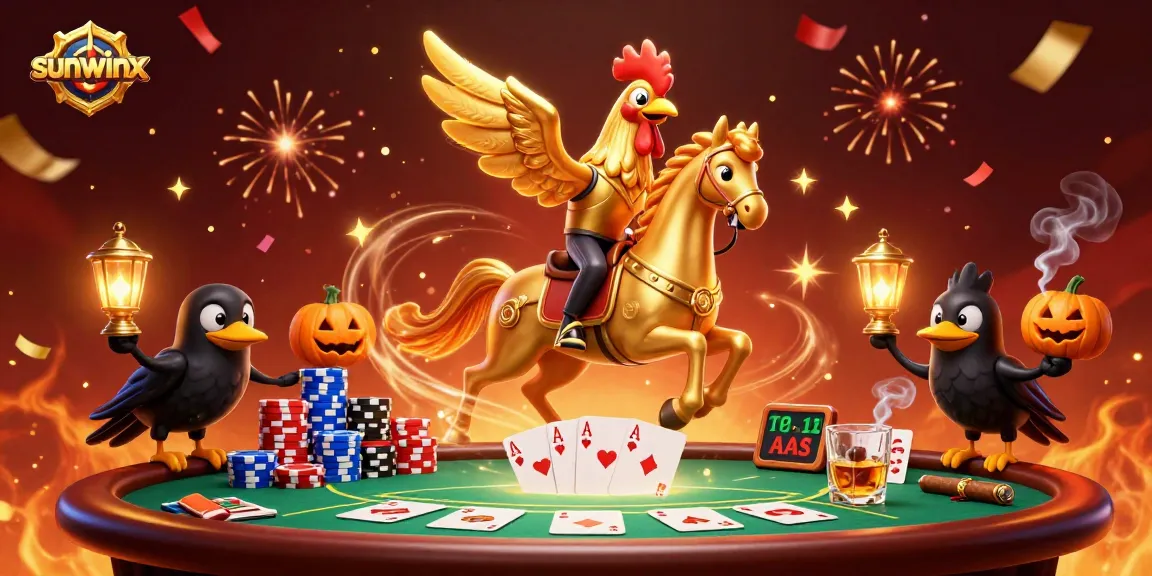 Experience the excitement of sunwinx as the golden rooster navigates a thrilling casino scene.