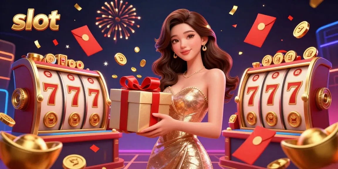 Spin the slot reels and unlock exciting wins with the stunning slot-themed illustration.