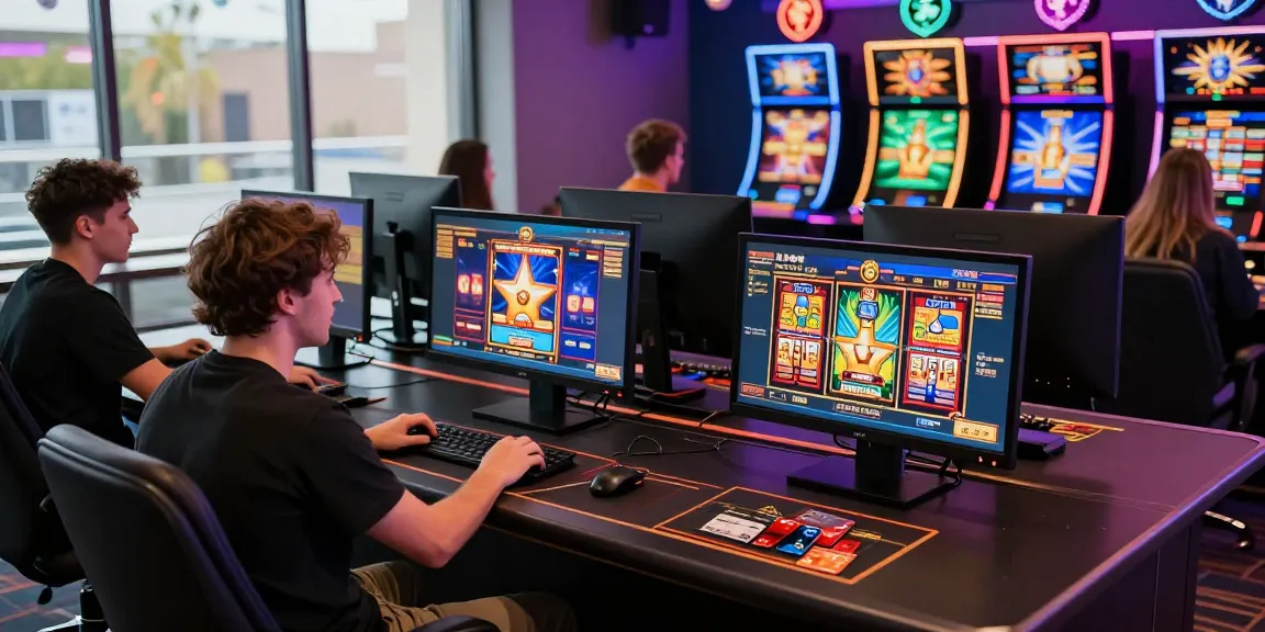 Scene illustrating scoarch.org.uk highlights the best credit card casinos with players engaging in immersive virtual gaming and showcasing credit card options.