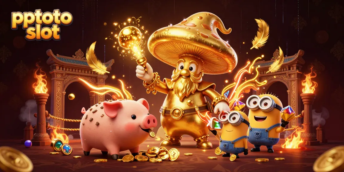 Menangkan permainan di pptoto slot dengan ilustrasi fantastis dan simbol keberuntungan yang meriah