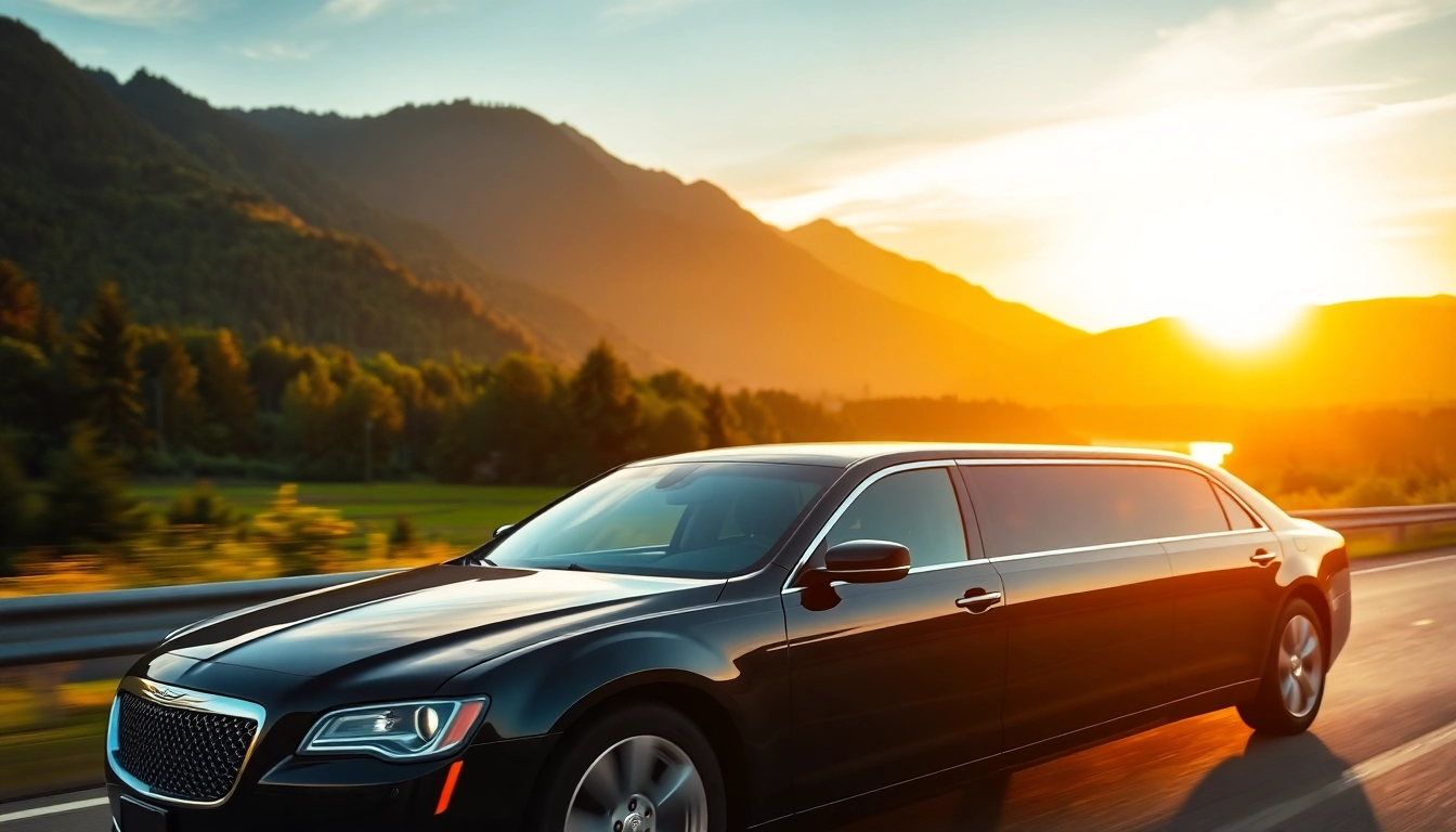 Traveling in a limo from Vancouver to Seattle on a scenic route, showcasing luxury and comfort.