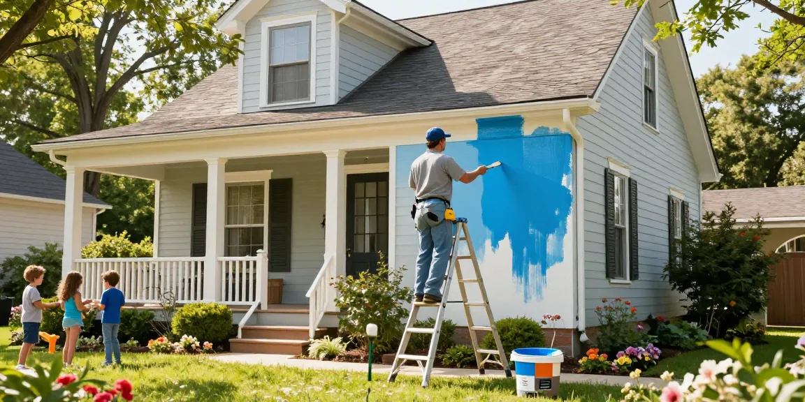 Exterior painters Davidson County TN revitalizing home curb appeal with eco-friendly paint.