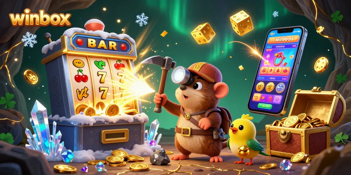 Play exciting winbox games with animated visuals of slots and jackpots in an interactive setting.