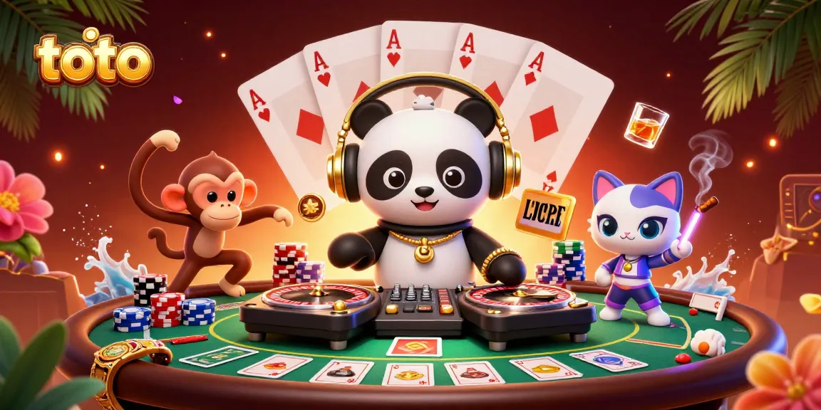 Menghadirkan pengalaman toto dengan DJ panda, monyet menari, dan kucing rave di kasino virtual.