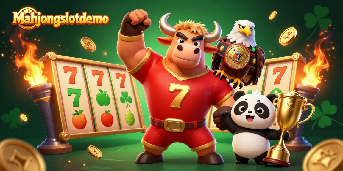 Experience thrilling gameplay with mahjongslotdemo, featuring dynamic 3D casino characters and slot elements.