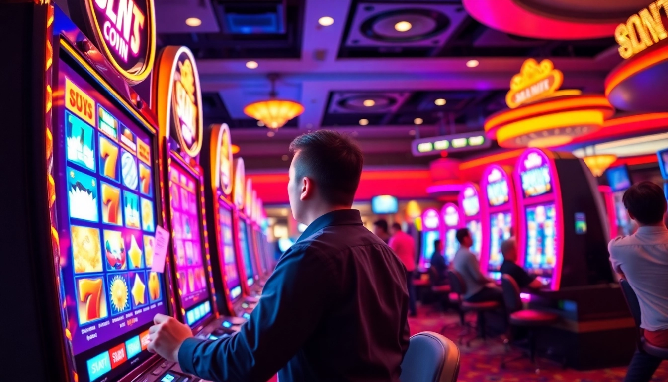 Menangkan jackpot pada mesin slot88 di kasino dengan grafis berwarna-warni yang menarik.